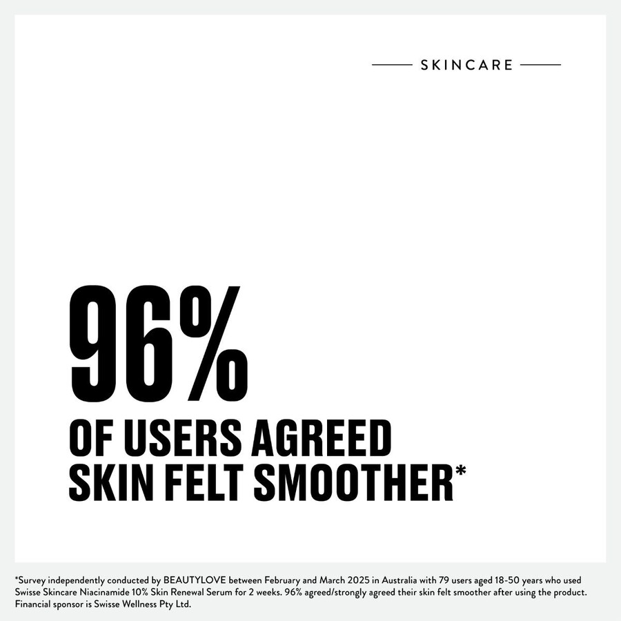 swisse skincare niacinamide 10 skin renewal serum renew
