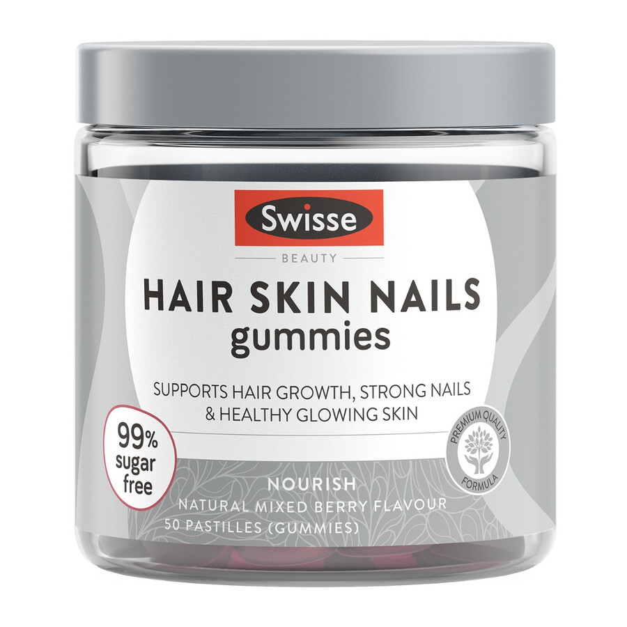 swisse beauty hair skin nails gummies hair health support