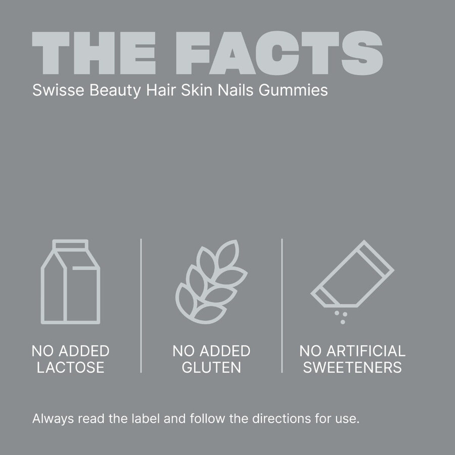 swisse beauty hair skin nails gummies hair health support