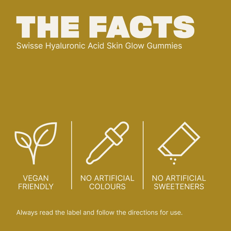 swisse hyaluronic acid skin glow gummies with vitamin c