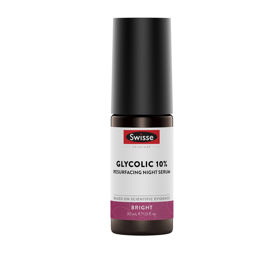 swisse skincare glycolic 10 resurfacing night serum bright