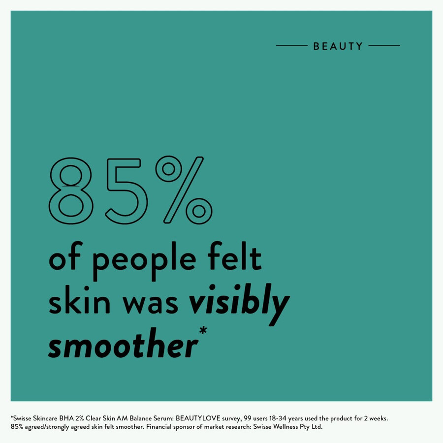 swisse skincare bha 2 clear skin a.m. balance serum