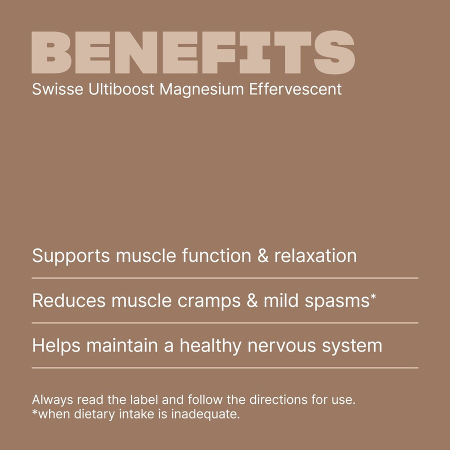 swisse ultiboost magnesium effervescent muscle support