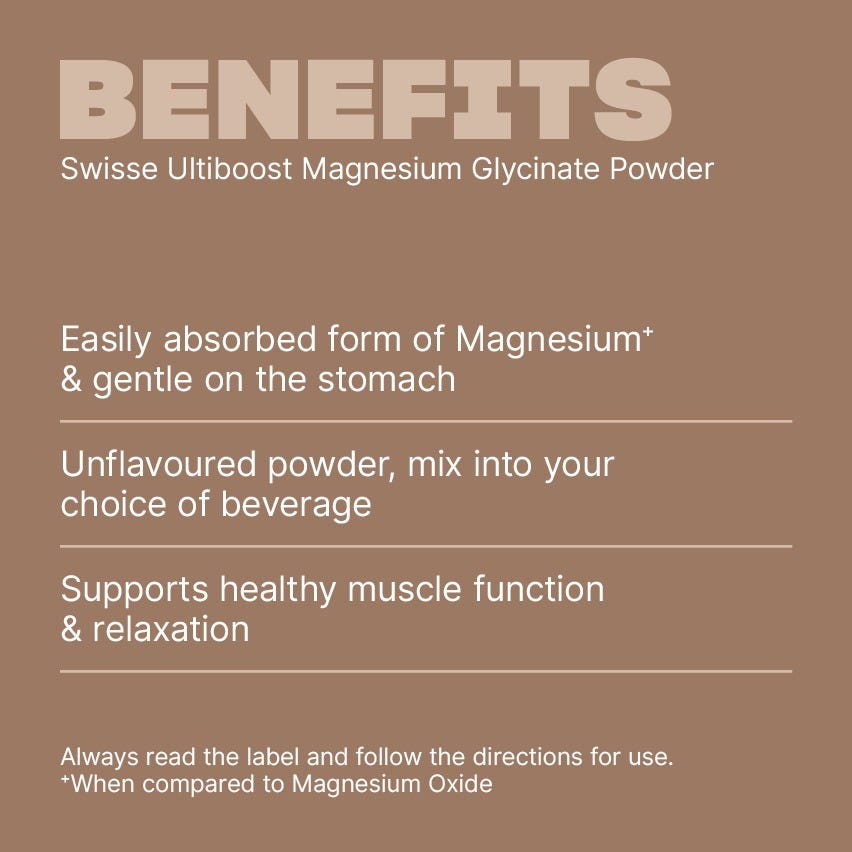 swisse ultiboost magnesium glycinate powder