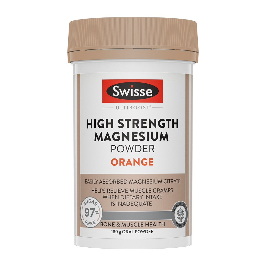 swisse ultiboost high strength magnesium powder orange