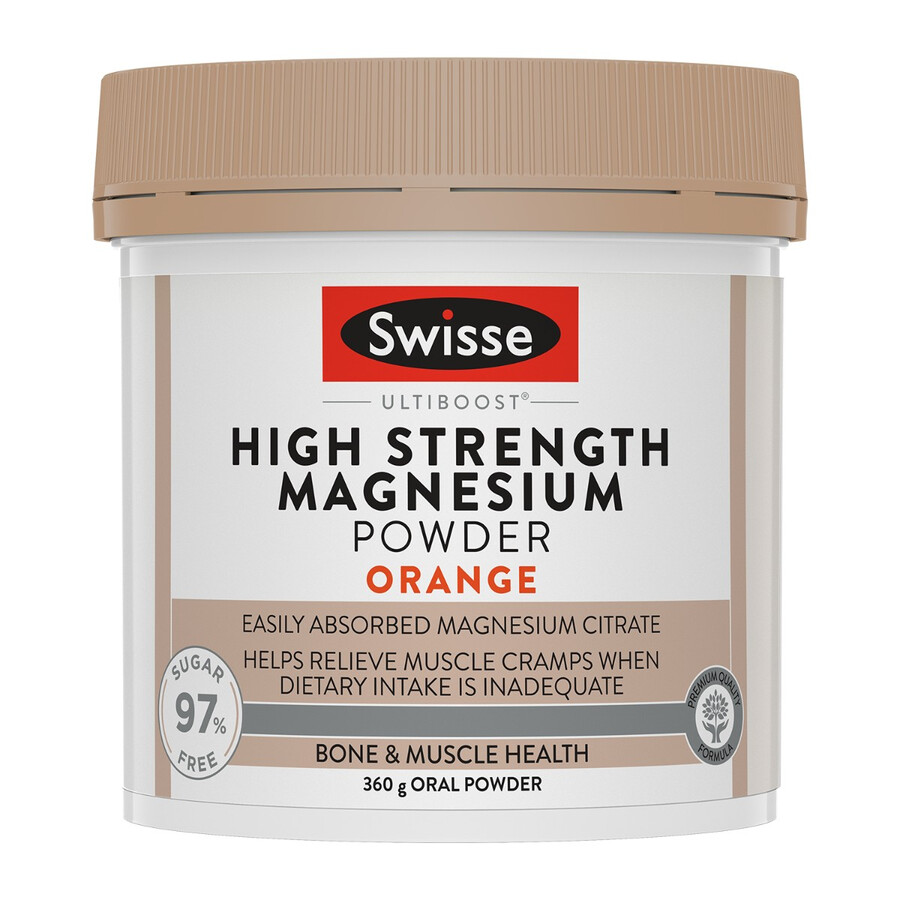 swisse ultiboost high strength magnesium powder orange