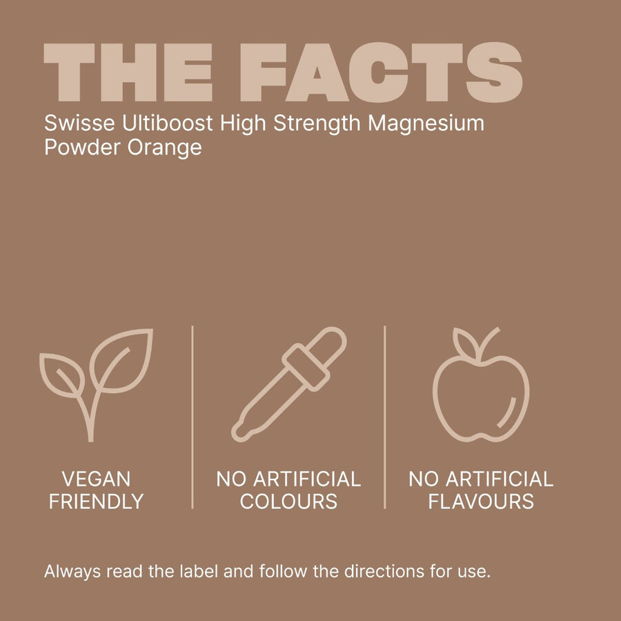swisse ultiboost high strength magnesium powder orange