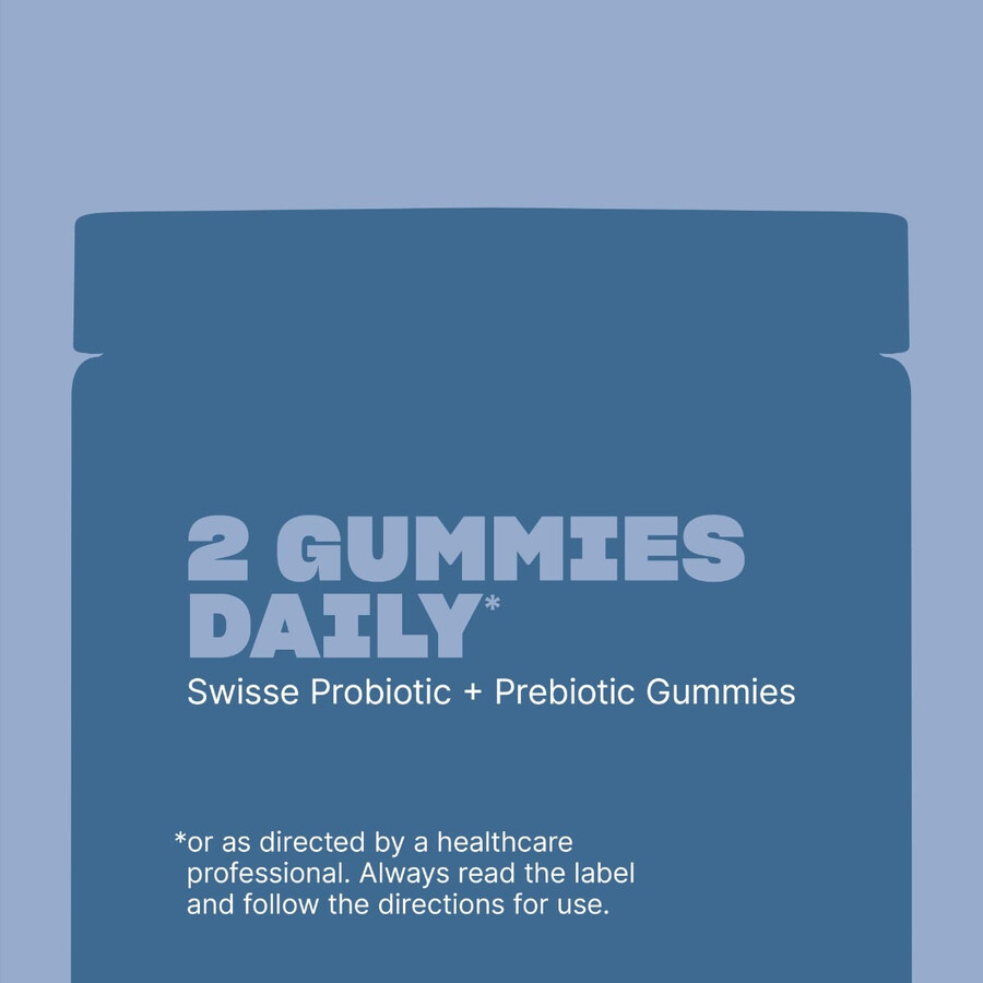 swisse probiotic prebiotic gummies 3 billion cfu probiotics