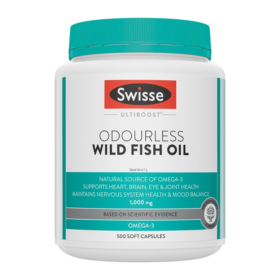 swisse ultiboost odourless wild fish oil 1000mg omega-3