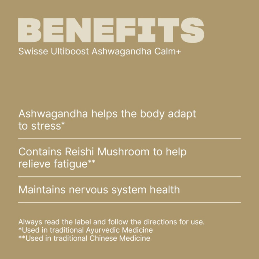 swisse ultiboost ashwagandha calm stress support