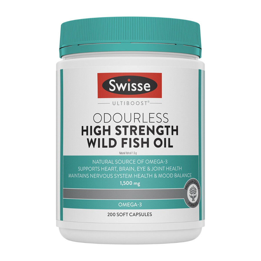 swisse ultiboost odourless high strength wild fish oil