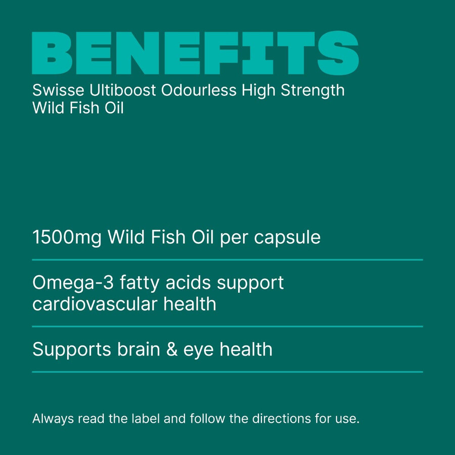 swisse ultiboost odourless high strength wild fish oil