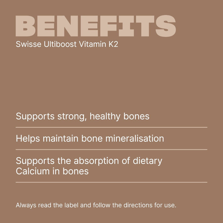 swisse ultiboost vitamin k2 strong healthy bone support