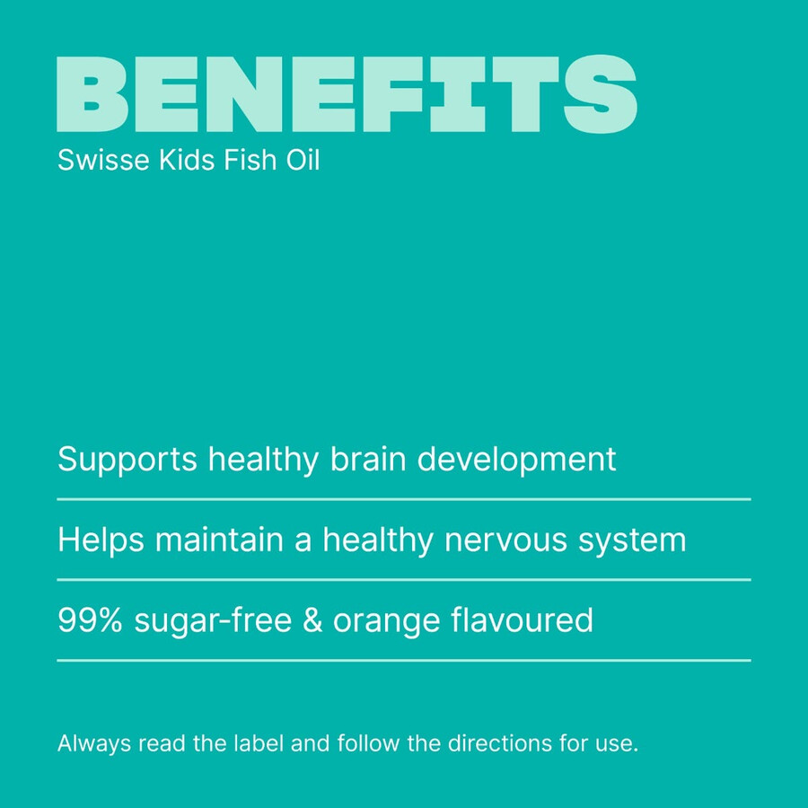 swisse kids fish oil brain development eye health support