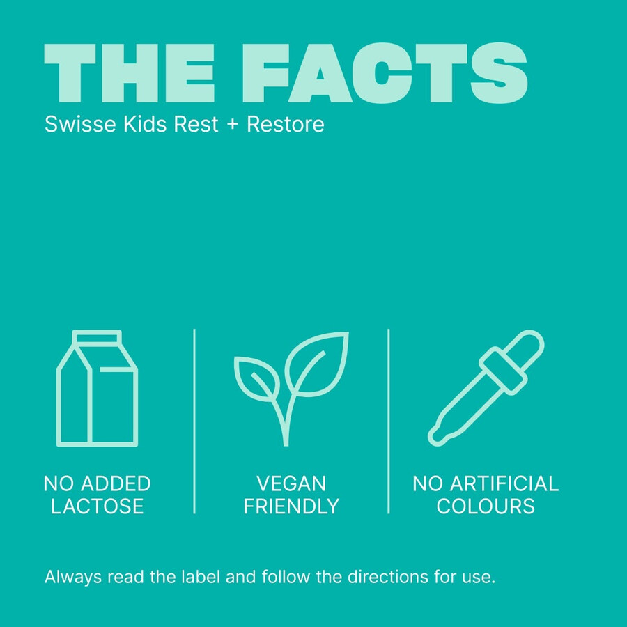 swisse kids rest restore healthy sleep pattern support