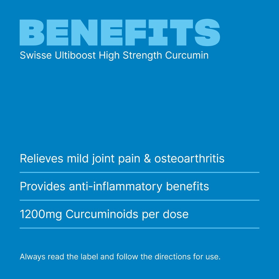 swisse ultiboost high strength curcumin joint function mobility