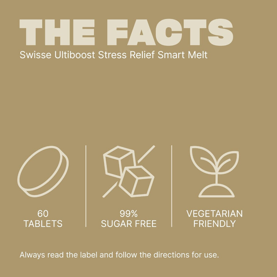 swisse ultiboost stress relief smart melt rapidly absorbed form