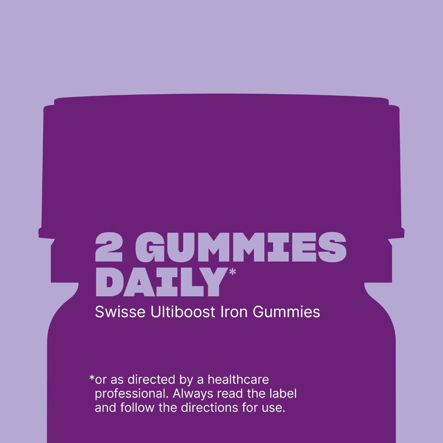 swisse ultiboost iron gummies tiredness fatigue relief