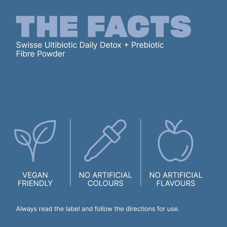 swisse ultibiotic daily detox prebiotic fibre powder with sunfiber