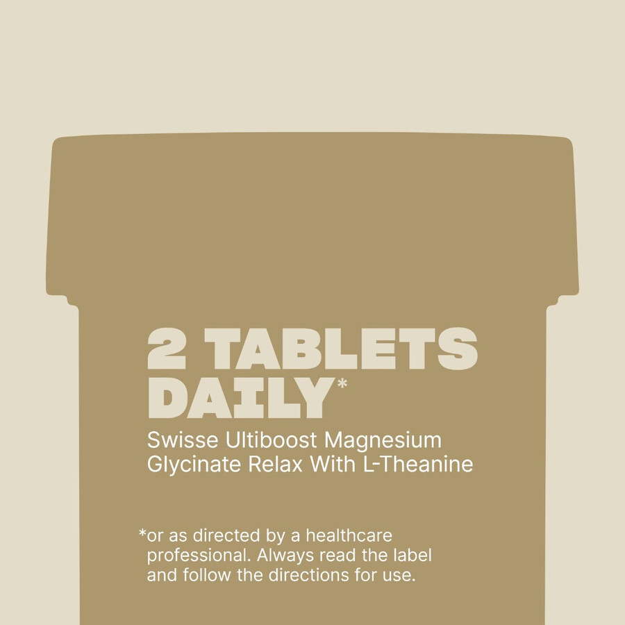 swisse ultiboost magnesium glycinate relax with l-theanine - swisse wellness