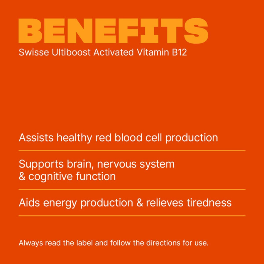 swisse ultiboost - activated vitamin b12 supplements