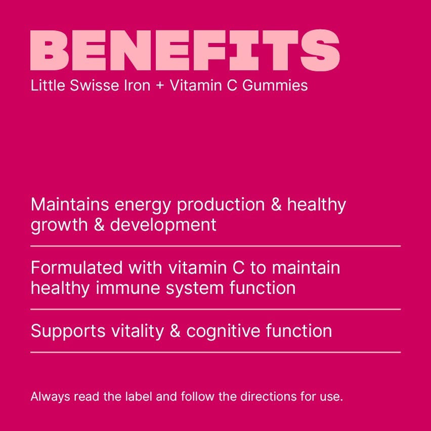 little swisse iron vit c gummies