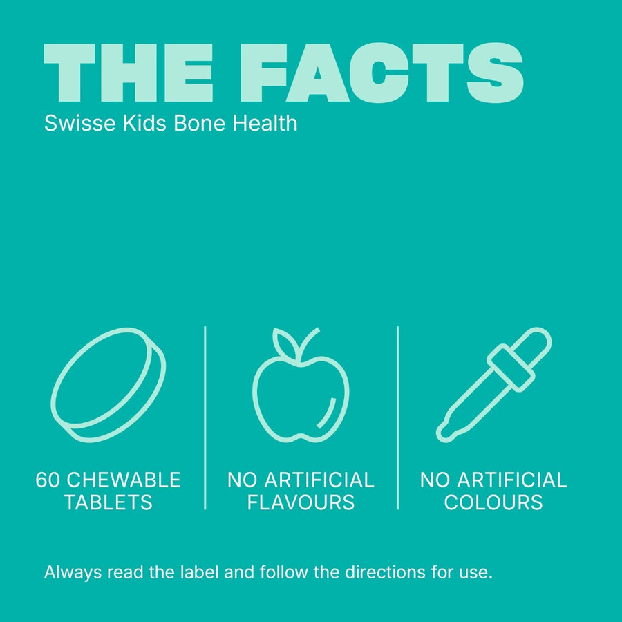 swisse kids bone health chewable tablets for bone teeth health support